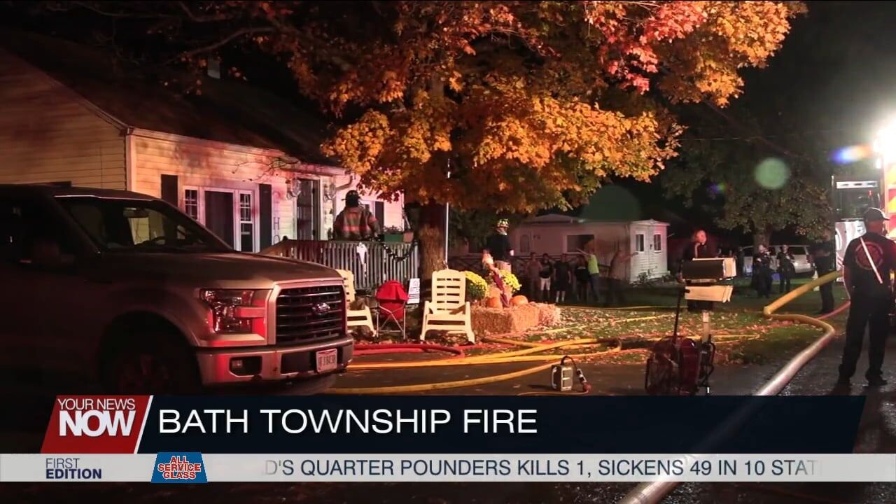 Bath Township Fire Department responds to house fire on Shearin Avenue